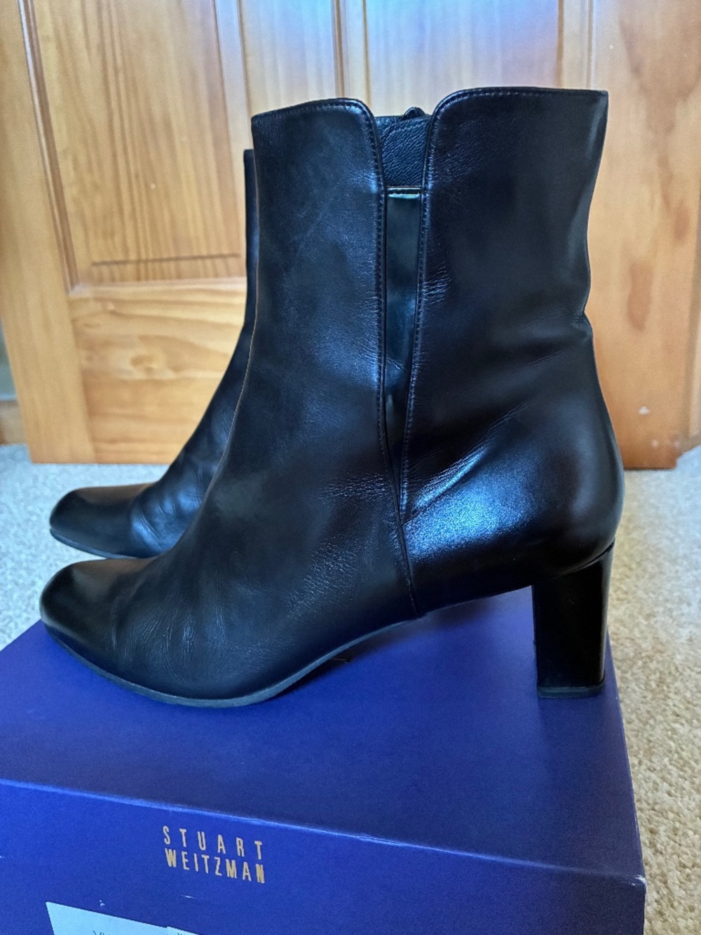 Stuart Weitzman black bootie, size 9.5